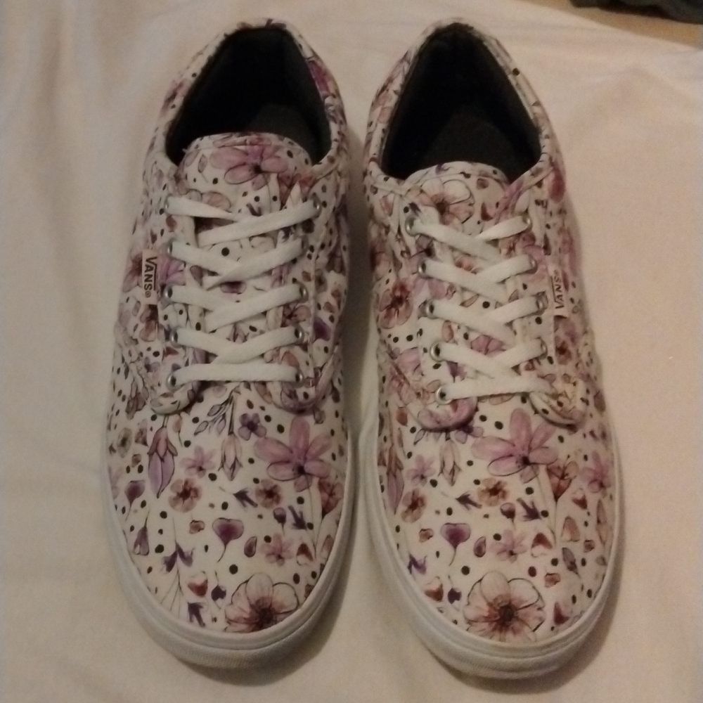 Vans floral print Size 9